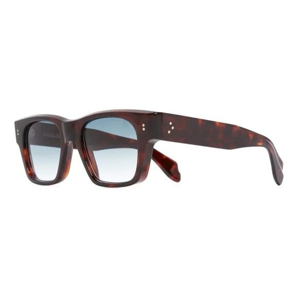 New CUTLER AND GROSS Havana Square 9690 02 Sunglasses Women - Picture 1 of 3